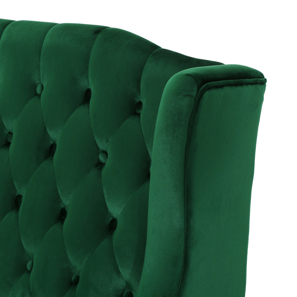 50-Inch Two-Seater Sofa, Comfortable Velvet Fabric, Mid-Century Modern Style, Minimalist Design, Extended Backrest, Compact Two-Seater Suitable for Bedrooms, Apartments And Home Offices