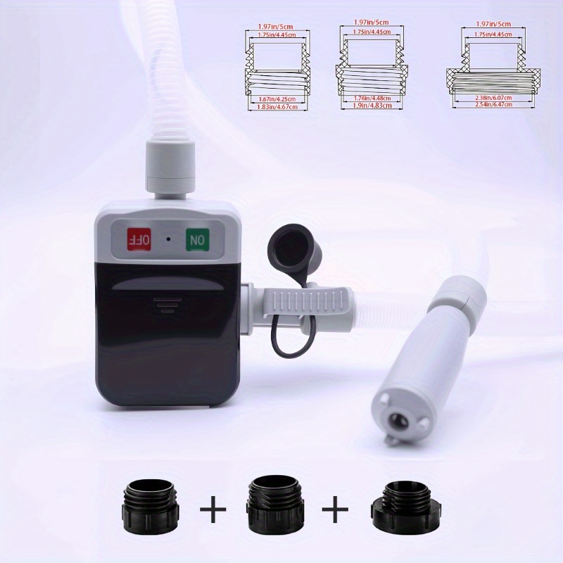 TEMU Portable Fuel Pump Delivery Pump Portable Oil Pump Multifunctional Horizontal Electric Pump An Easy-to-use, Lightweight Design For Use In