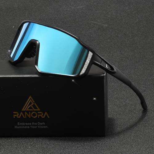 ranora sports glasses cycling glasses arc shaped wrap around sports glasses cycling glasses solid color frame