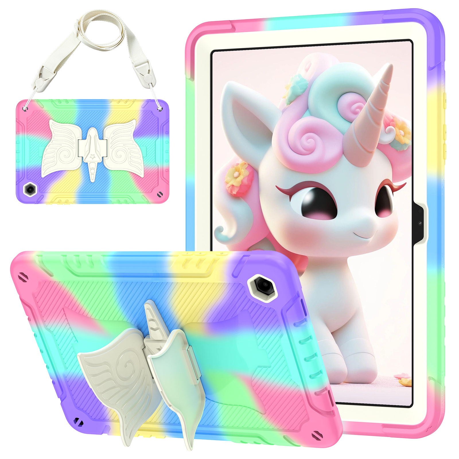 TEMU Tablet Case For High-value Unicorn, Suitable For Tab A11 Plus 11-inch 2025, Cartoon Stand Protective Cover, Without Stylus