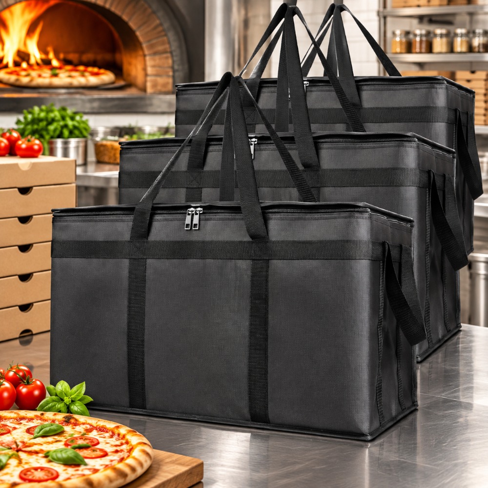 Portable Thermal Insulation Pizza Delivery Bags for Takeaway