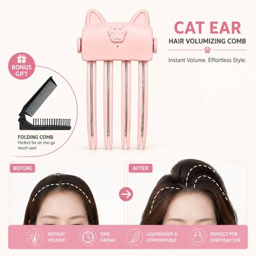 Artikelbild 2er-set root clip & kronenhebendes styling-werkzeug – für feines/starkes haar, sofortiges werkzeug zur voluminösen haarverdichtung, haarstyling-werkzeug für damen
