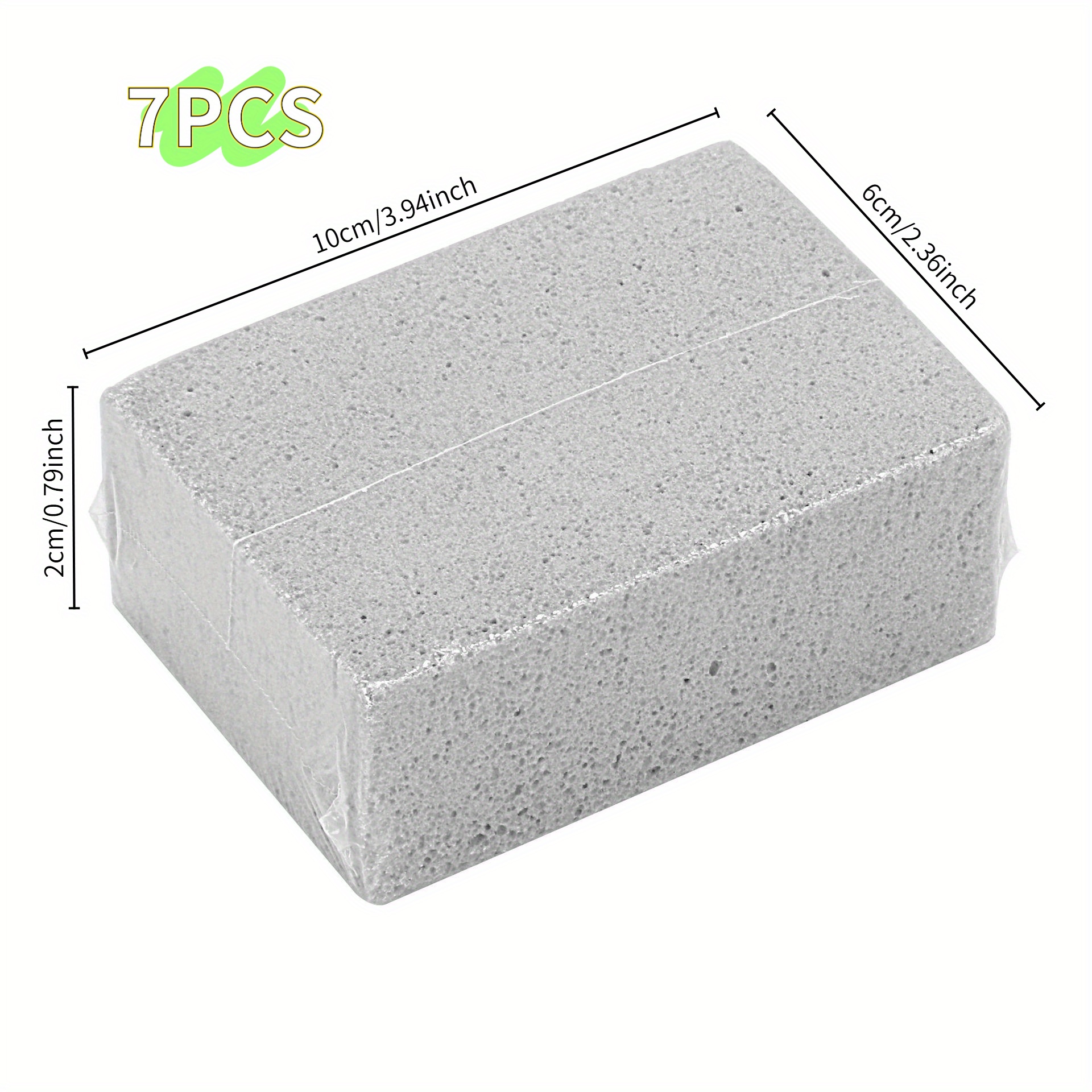 E-shop 7er-Set Hochwertige Reinigungssteine - Langlebiges Bimssteinmaterial - Geeignet für die Reinigung von Grillplatten - Reinigungssteine für Grill