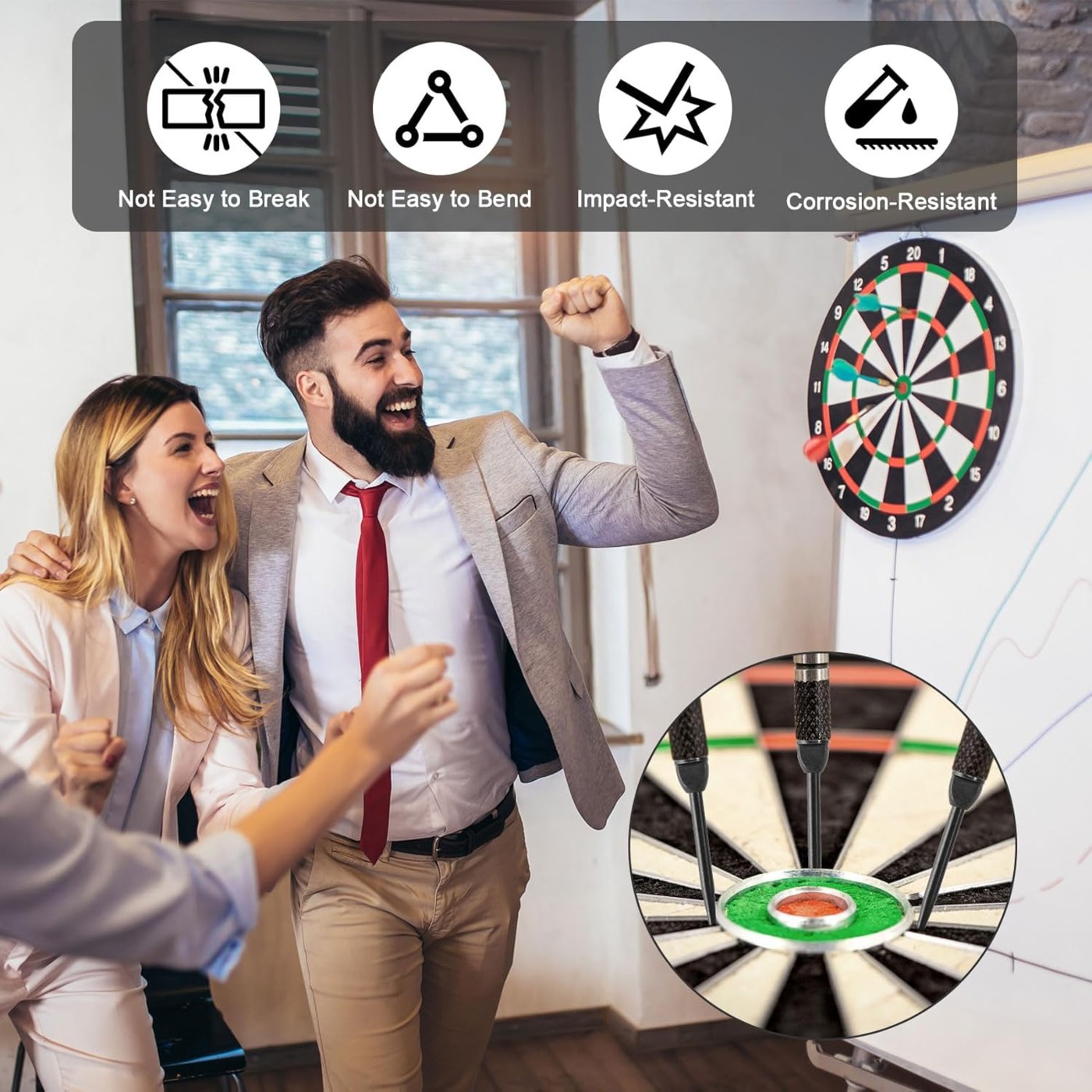 16 stuks stalen conversiepunten voor dartpijlen