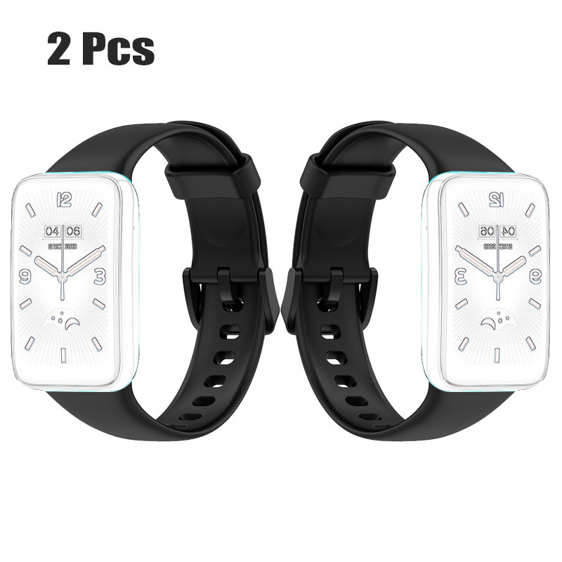 TEMU 2pcs Official Xiaomi Band 7 Pro Strap, Compatible With Xiaomi 7 Pro, Same Style Tpu Wristband Liquid Silicone Bracelet Strap For 7 Pro Correa