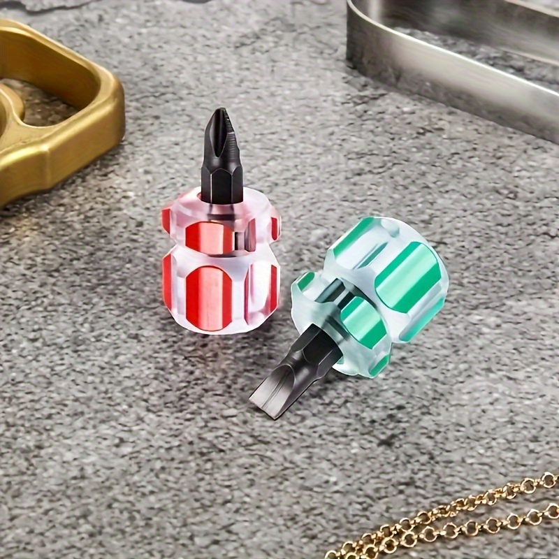 4pcs precision screwdriver set with clear handles durable metal mini   head no batteries required ideal for   projects hand tools Product details 7