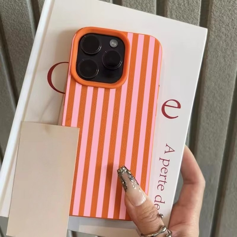E-shop Buntes Streifenmuster Handyhülle, geeignet für iPhone 17 Pro Max 17 Air Hüllen für iPhone 16 15 14 13 12 11 Pro Max 16E 17 Pro Max Stoßfestes