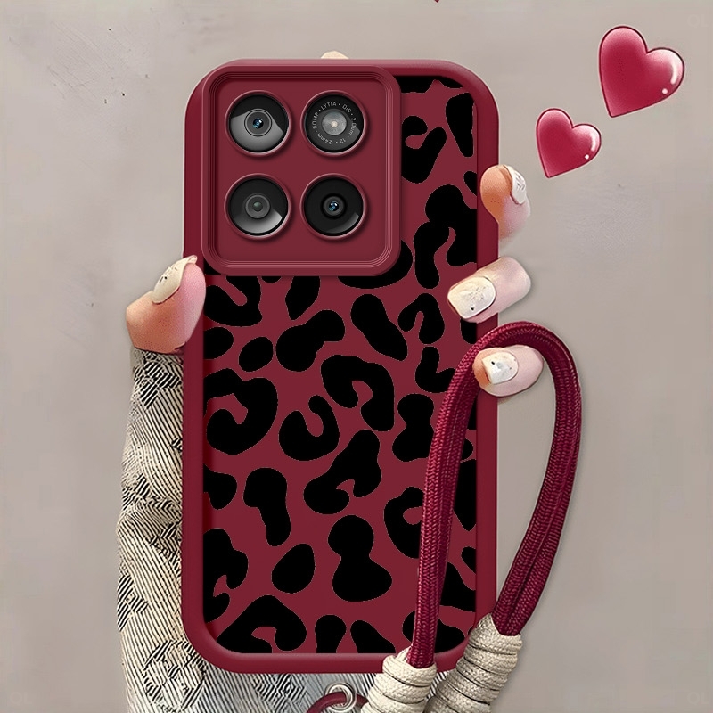 TEMU Phone Case - Print Phone Case With Precise Cutouts, , Fully Wrapped, Featuring Small Delicate Patterns And With A Lanyard. This Phone Case Is