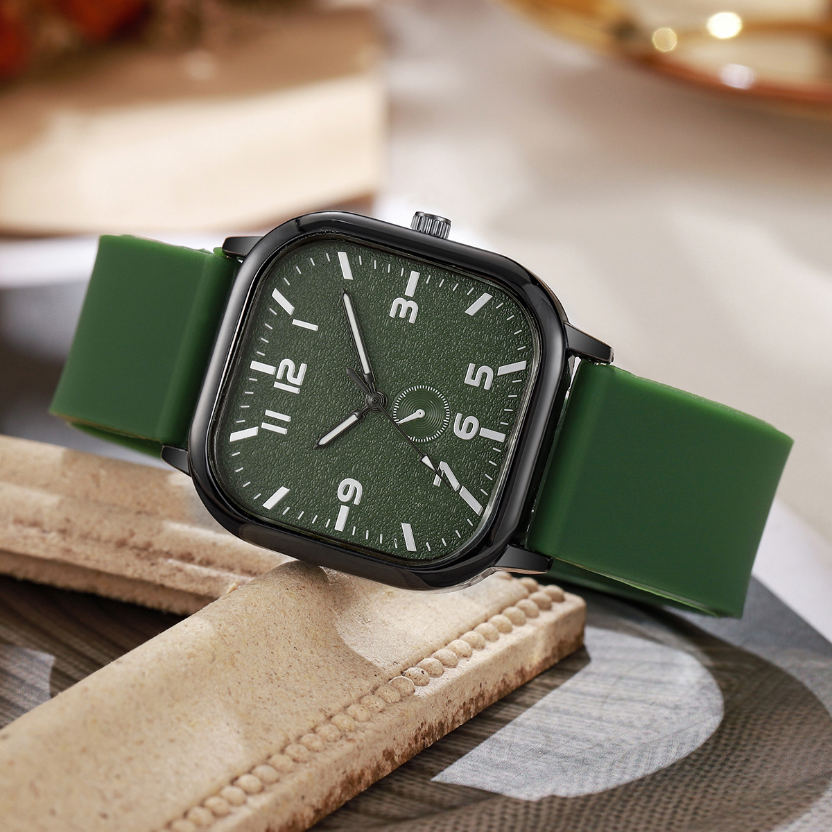 Women's Minimalist Small Square Quartz Watch, Casual Style