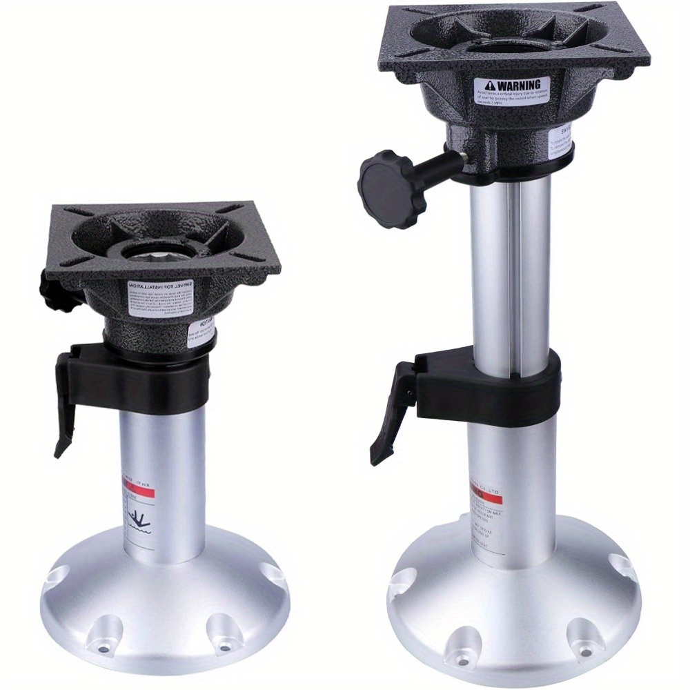 Adjustable Height Locking Boat Seat Pedestals, Aluminum Alloy