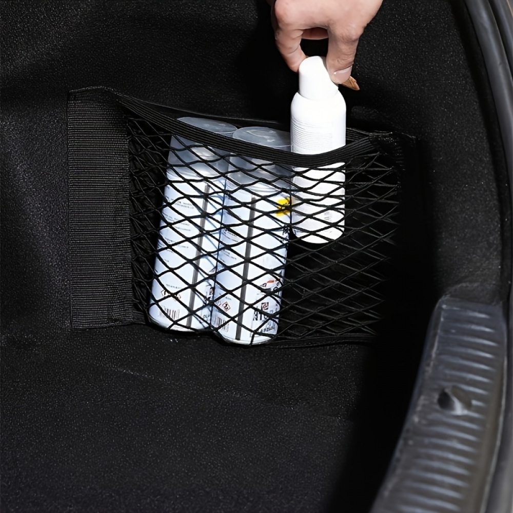E-shop Multifunktionale Wohnmobil-Aufbewahrungs-Netztasche, bohrfreie elastische Fahrzeug-Netztasche, Gepäck-Sicherungswerkzeug für Campinganhänger,