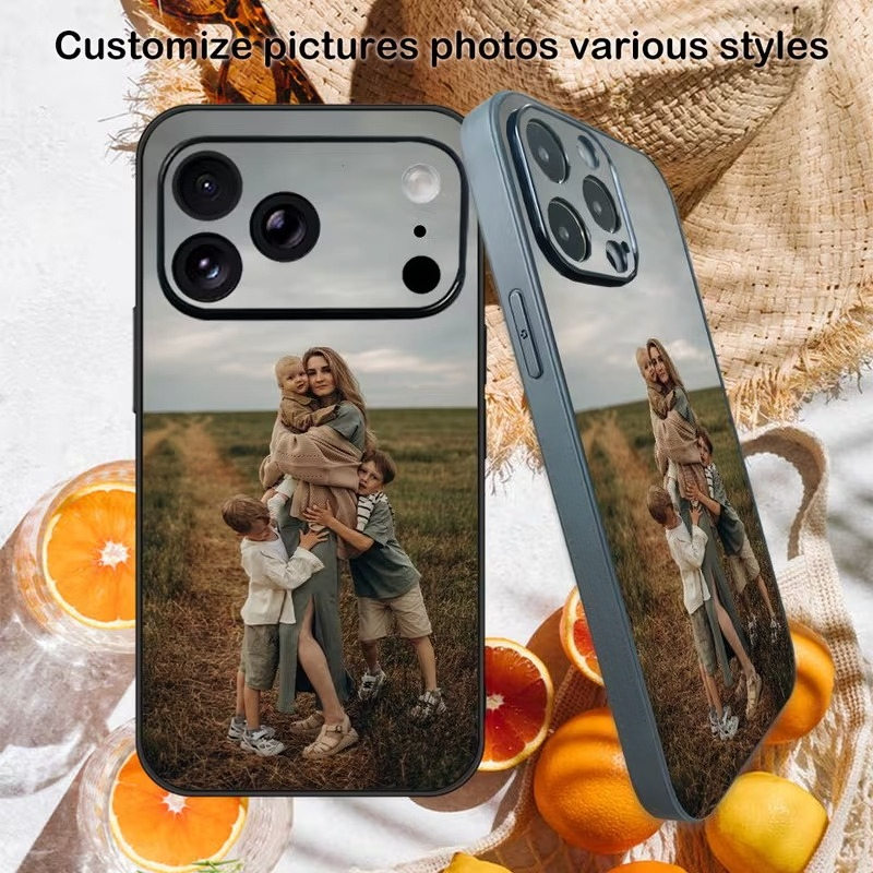 TEMU Phone Case: Customizable Photo Black Phone Case - Thin, Light & Soft Case For Iphone 17/16/15/14/13/12/11 Pro Max/pro/plus, Shockproof &