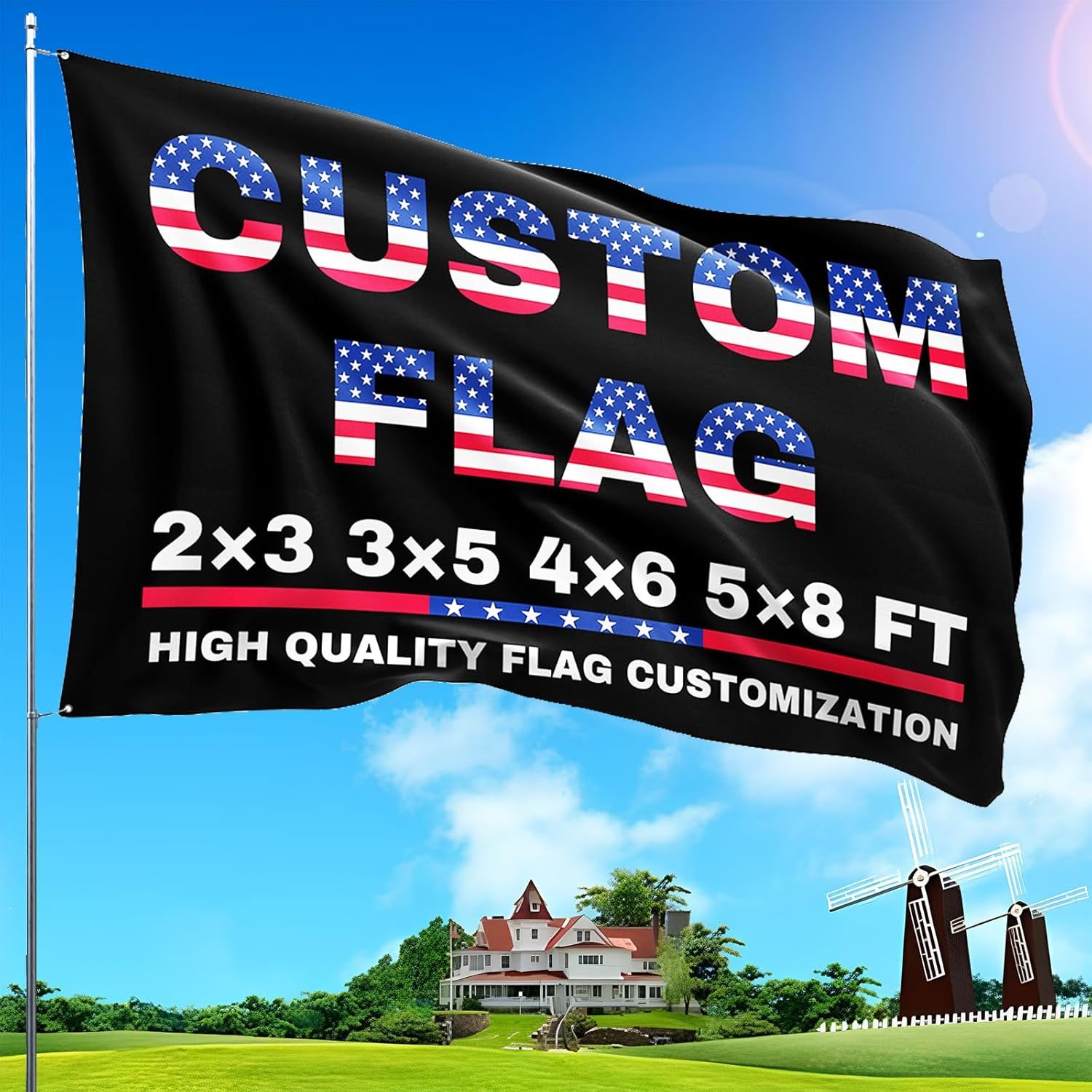 TEMU Custom Outdoor Banner, Design Your Own Text Logo Photo, Personalized Banner, Vibrant Colors, , Banner Banner, Suitable For Room Wall Decoration,