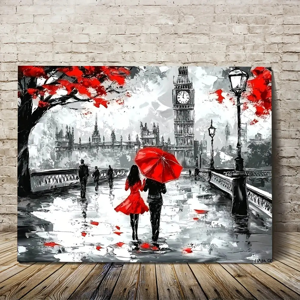 TEMU 2d Flat, 2d 1pc Wooden-framed Canvas Printed Decorative Painting, High For Decor, Easy To Hang,canvas Wall Art - Thanksgiving & Halloween Decor,
