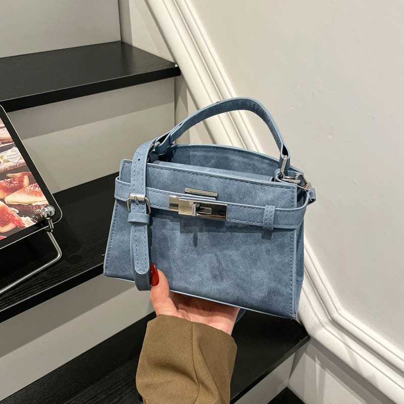 TEMU 2026 Korean-style Bag, Fresh And Simple Textured Single-shoulder Bag, Niche Minimalist Commuting And Shopping Small Square Bag For Women