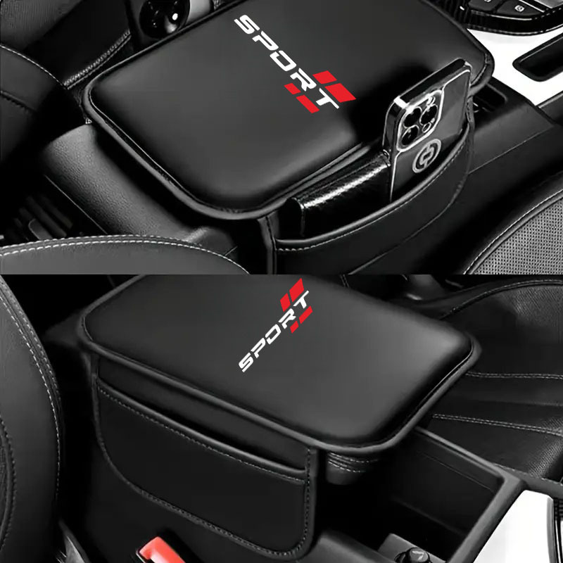 TEMU Coussin de -bras de Voiture avec Poches de Rangement Latérales, Coussin avec Poches de Rangement, Conçu pour de Voiture, Utilisation Toutes