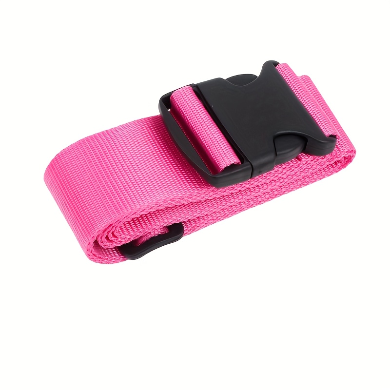TEMU Sangle de bagage multifonctionnelle brodée avec nom/lettre personnalisé | Matériau en nylon durable, longueur réglable, style minimaliste,