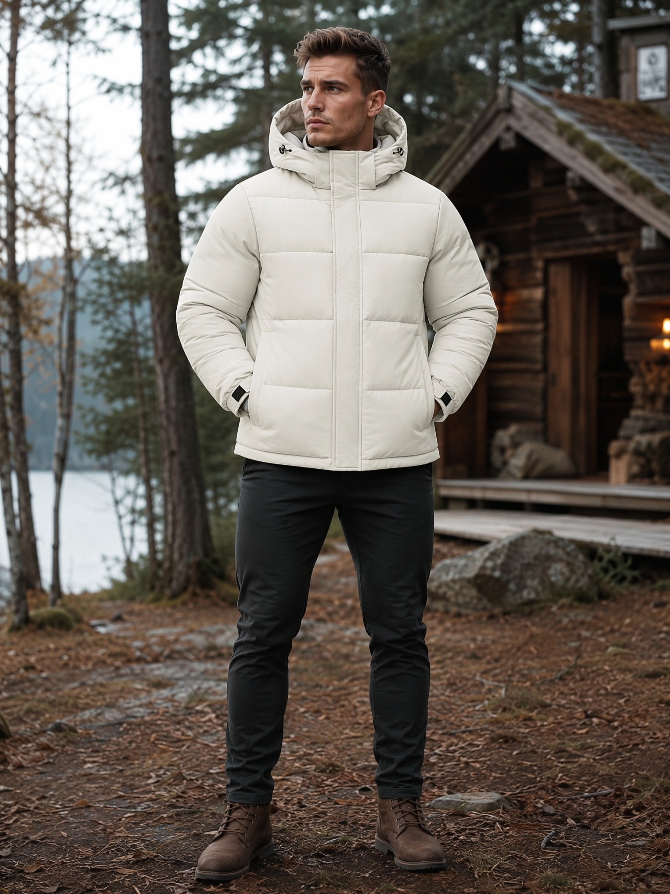 Men's Graphene Uniform Short Jacket for Winter