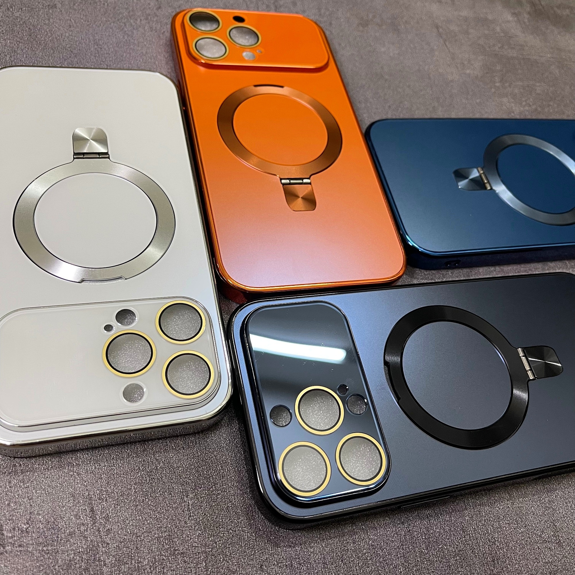 17 series original phone orange colors design luxury magnetic stand phone case sutible for iphone 17 air 17 pro   15 14 13 12 pro max high quality dust and   case scratch resistant surface that offers   protection after Product details 6