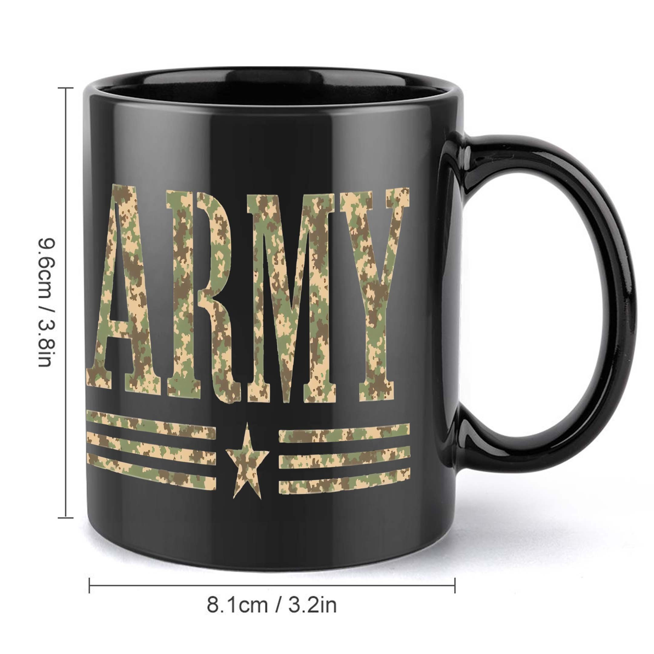 1pc army camouflage ceramic coffee mug with camo camo hand wash only ceramic cup for coffee tea hot beverages ideal for office   for 2