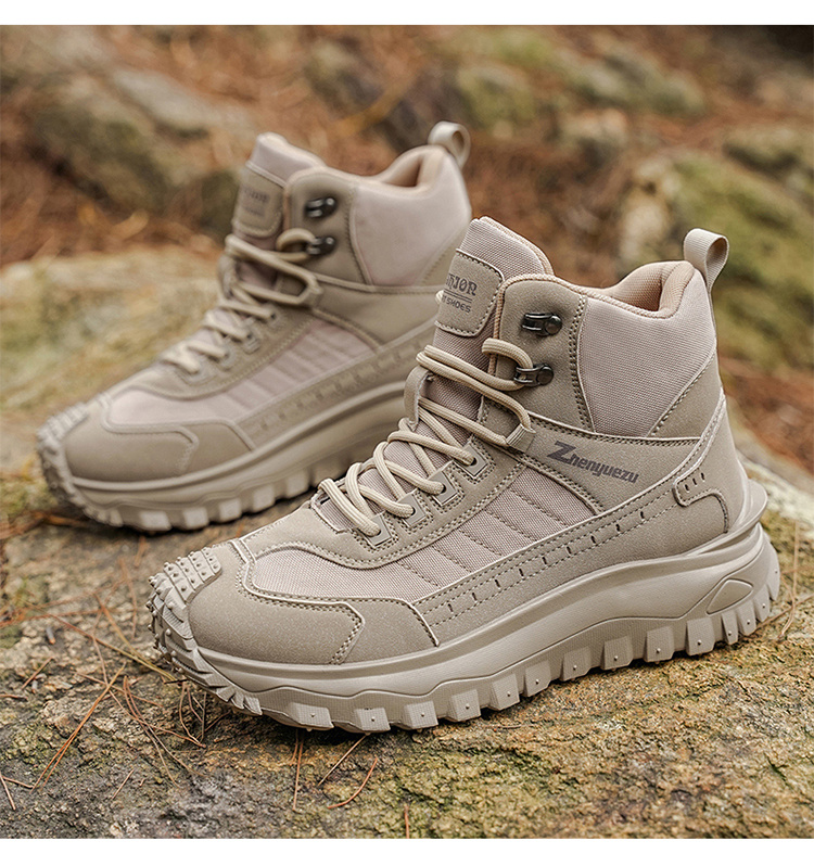 Nuevos Botas de Senderismo Deportivas de Caña Alta Oversize para Otoño, Cómodas Zapatillas Casuales Ligeras de Suela Gruesa, Adecuadas para Actividades al Aire Libre Durante Todo el Año, Caminar, Viajar, Escalada y Equipo de Camping