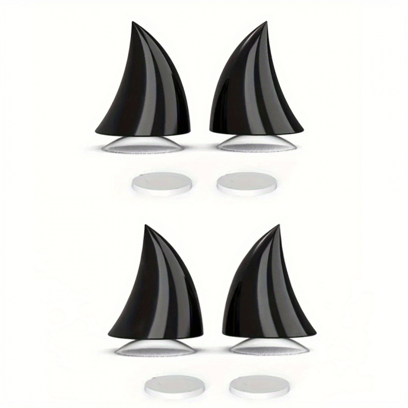 TEMU 4pcs Universal Short Devil Horns For Decorating Motorcycle And Bicycle Helmets