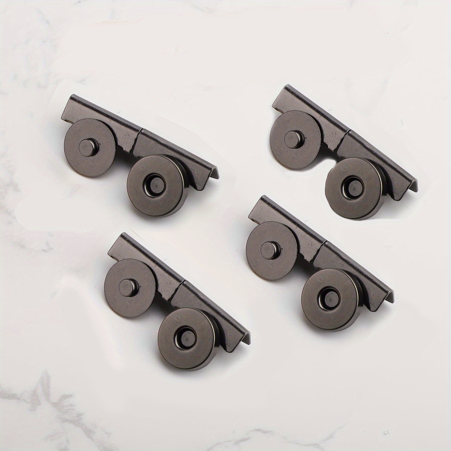TEMU 8 clip magnetici a pressione - Colori assortiti (, , marrone, ) - Chiusura senza aghi per borse, scarpe, artigianato - Fermagli resistenti e ,
