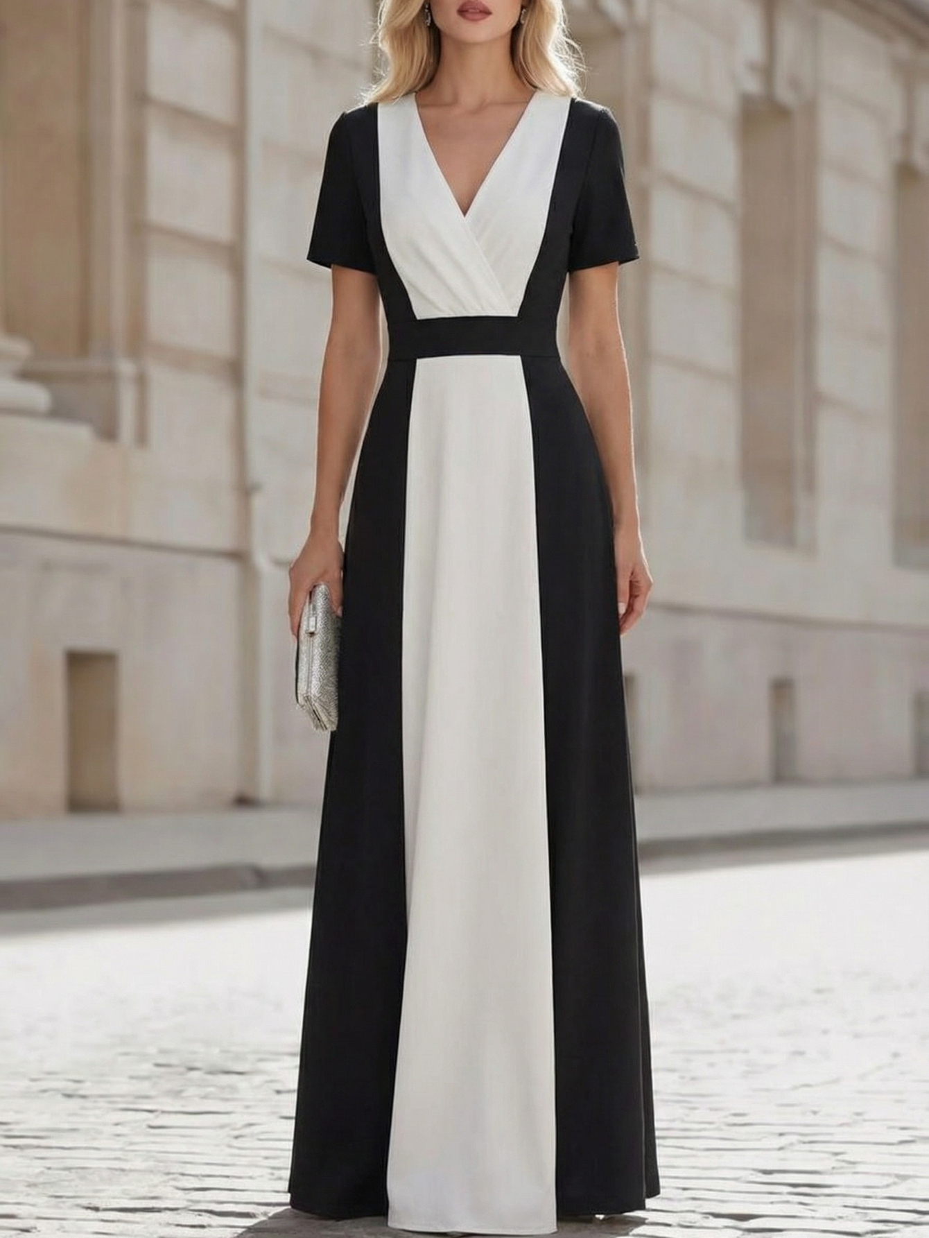 white black dress women sold on Temu United States