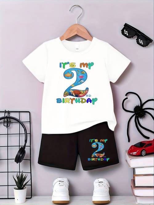 baby boy two year old birthday theme decoration set background underwater birthday party background image cute cartoon multi color letter happy birthday print design material for outdoor