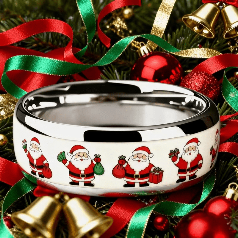304 Stainless Steel Santa Claus Ring