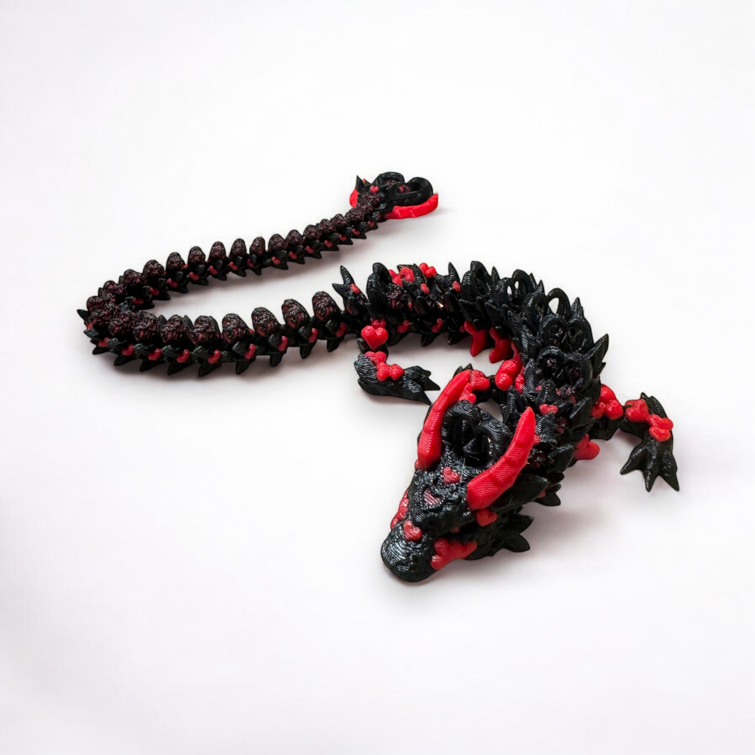 

3d Printed Dragon, Pla Material, Bedroom Desktop Decorations, Creative Fish Decoration, Unique Gift For Lovers, Valentine's Day Gift