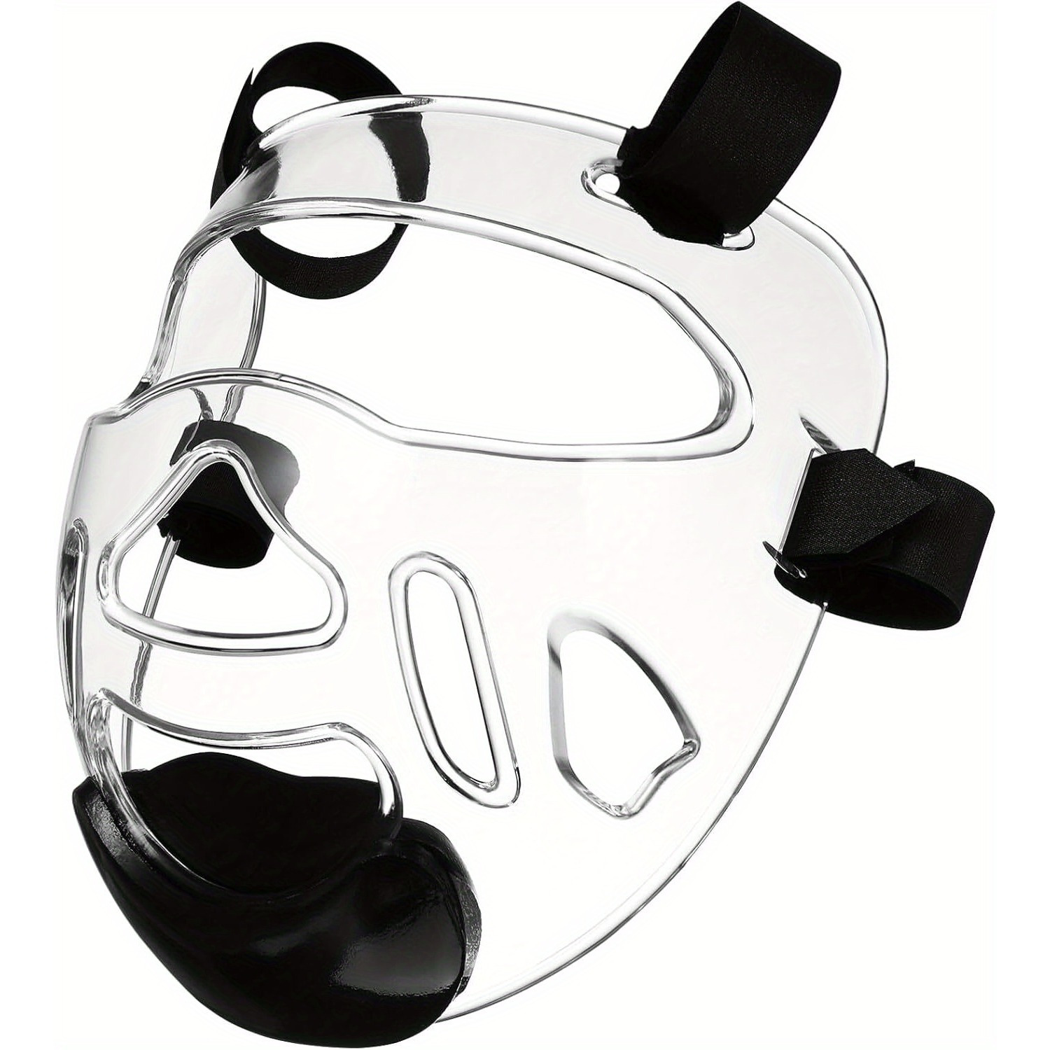 protector facial transparente,   facial desmontable para taekwondo, karate y   marciales,   facial deportivo