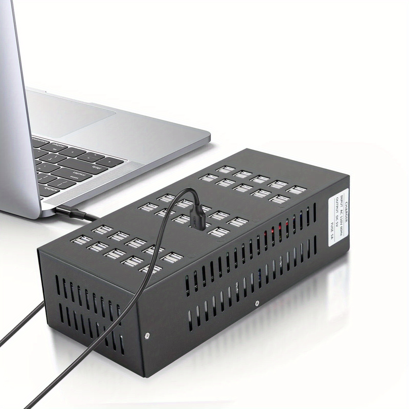 powerful charging hub   multi 60 port usb charging station for desktop cell phone charging and organization Product details 9