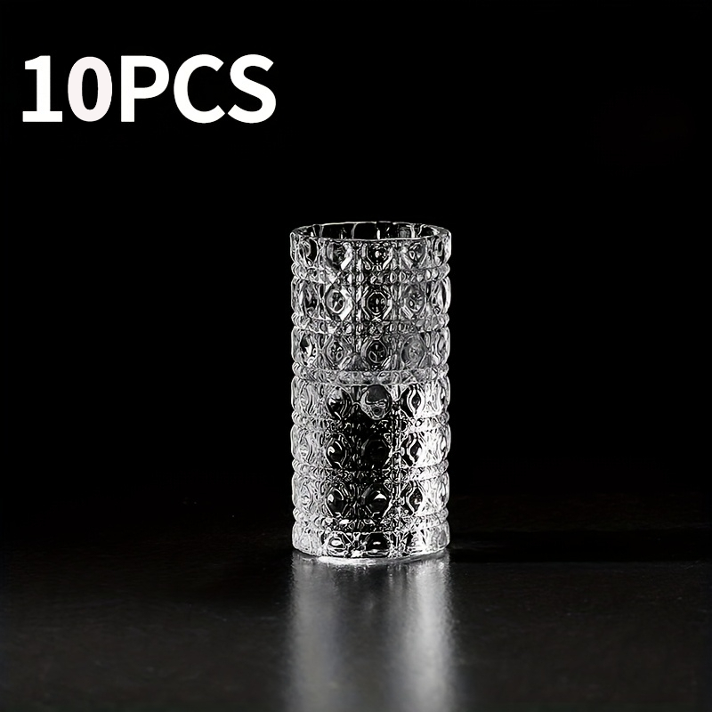 E-shop 10 Stück Kleine Gläser, 30ml 1.01oz Whiskey-Gläser, Transparentes Glas-Set, Runde Kleine Gläser, Geeignet für , Whiskey, Tequila Spirituosen