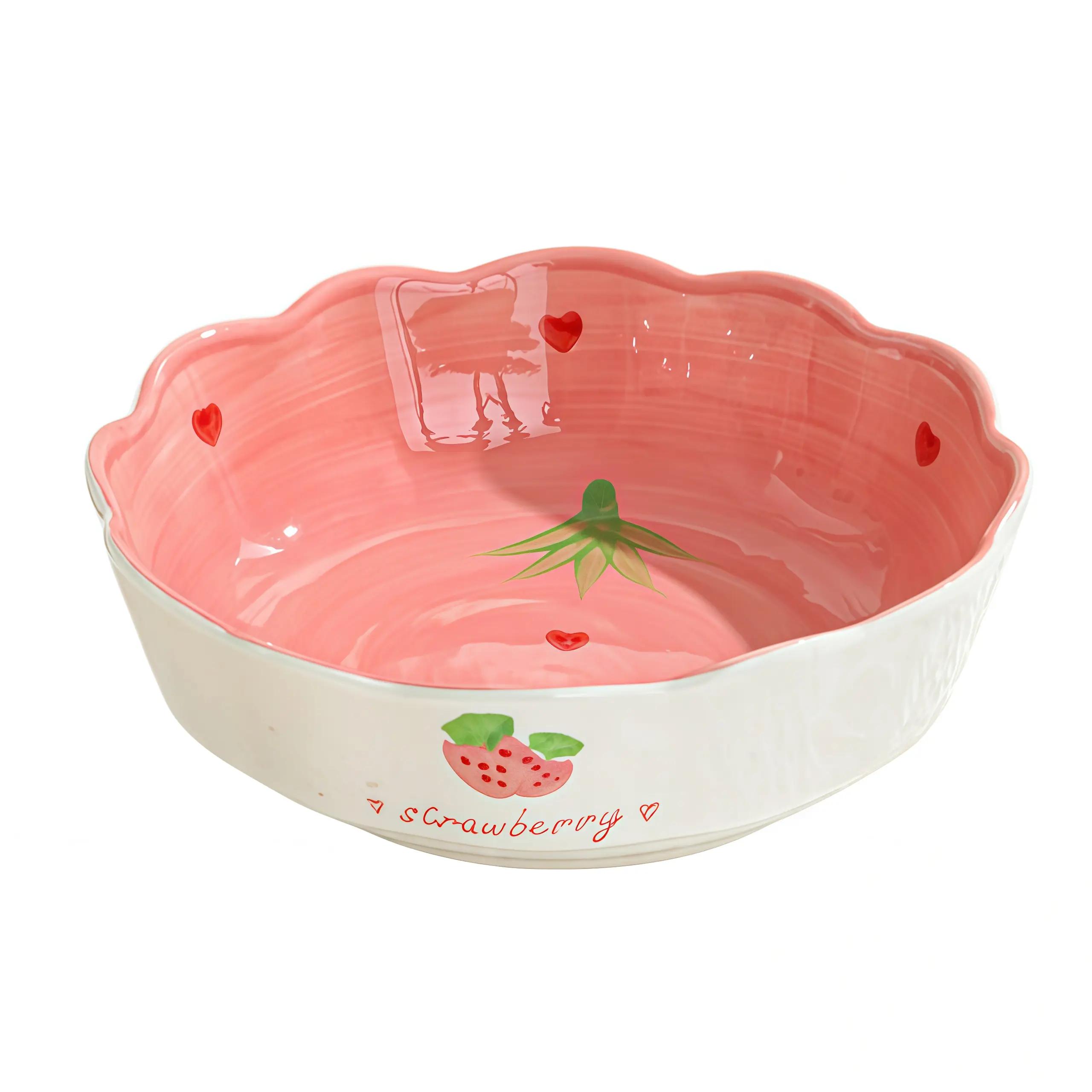 TEMU 1 pièce Bol élégant en céramique WGroom - Rond, antirouille, convient pour , banquets, anniversaires, plat à la rouille pour cuisine, table à