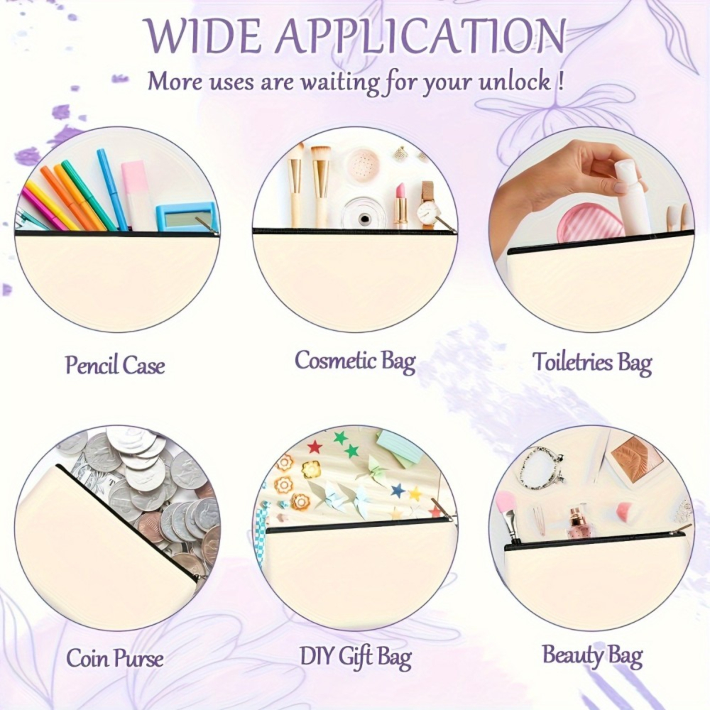 A Single Portable Bag Featuring a Golden Palette, Brushes, Lipstick, Eyeshadow, Foundation, Blush, And Setting Powder Design. It'S Lightweight, Foldable, Zippered, And Makes a Perfect Gift for Makeup Lovers with Its 2D Flat Print