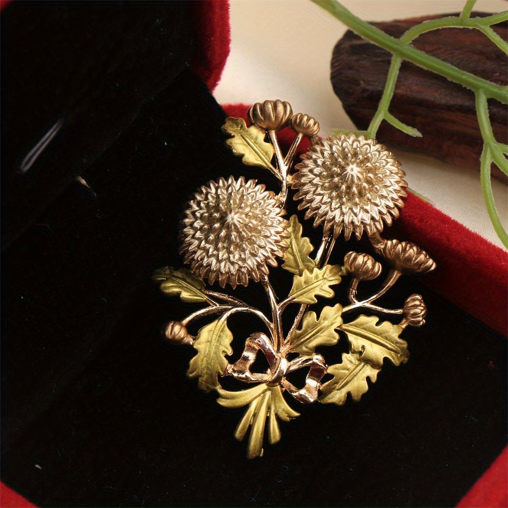E-shop Luxus Schönes Löwenzahn-Blumen-Design Brosche für Damen Herren, Schmuck Accessoires, Hochzeit Feier Party Paar Überraschungsgeschenk