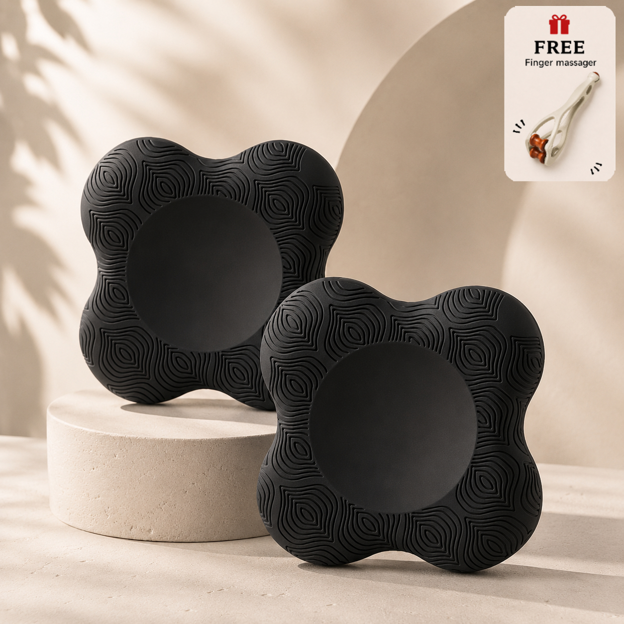 TEMU 2 pezzi Ginocchiere antiscivolo per yoga con massaggiatore per , cuscinetti per ginocchia per yoga, esercizi e allenamento