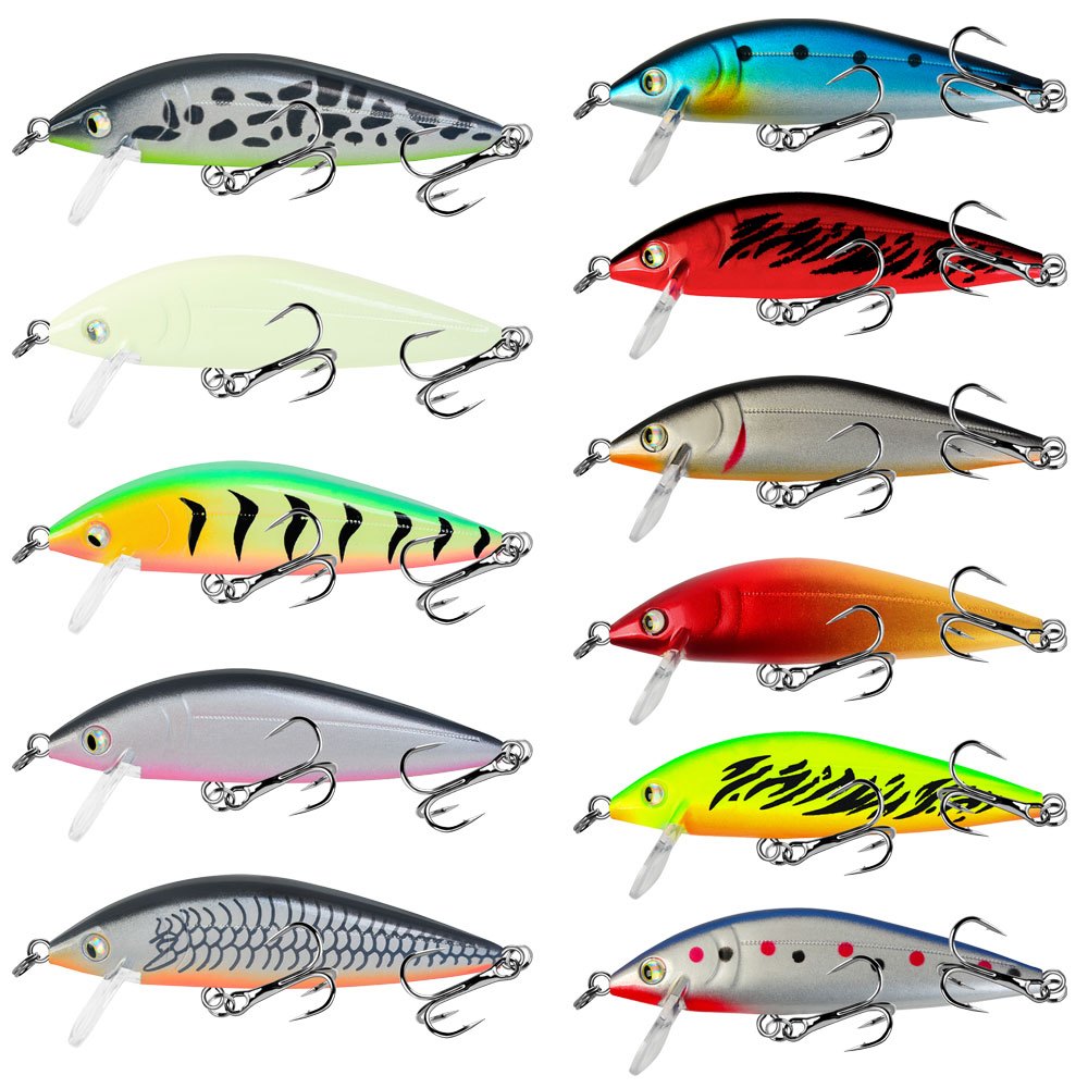 11 piezas de señuelo minnow hundible realista para lanzamiento largo,   las   de agua,   y   Detalles del producto 0