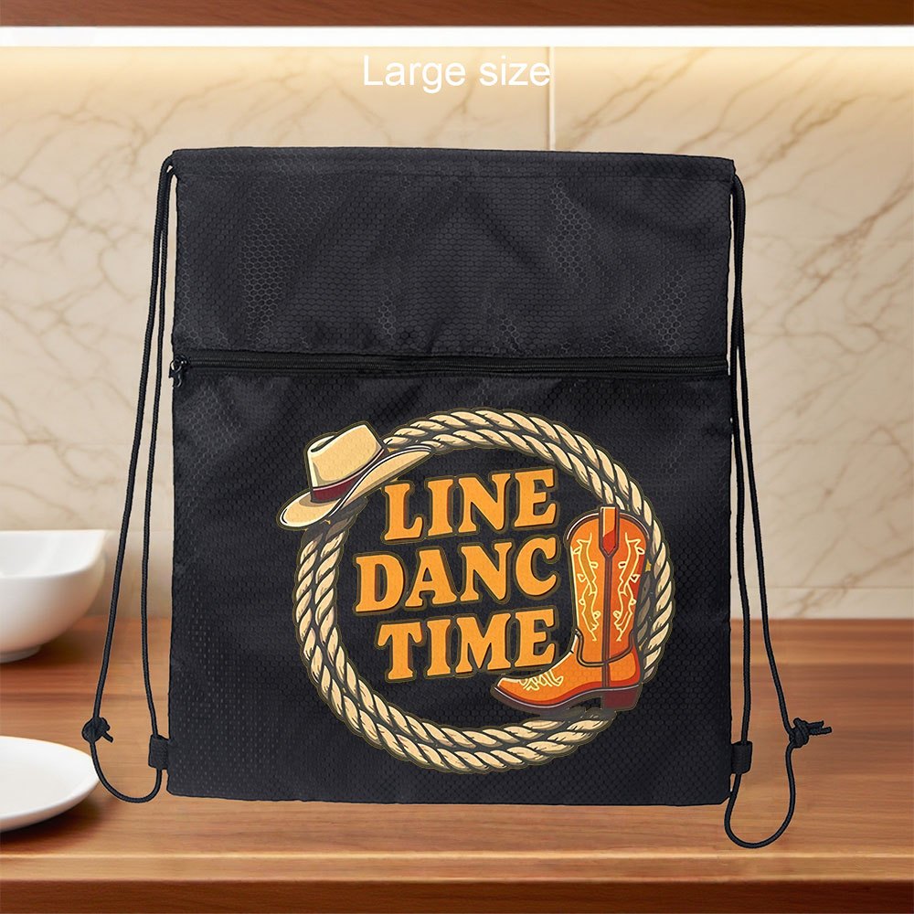 TEMU Borsa da palestra unisex con coulisse, logo con da cowboy, cappello e , per pendolarismi quotidiani, fitness, feste, campeggio, calcio, basket e