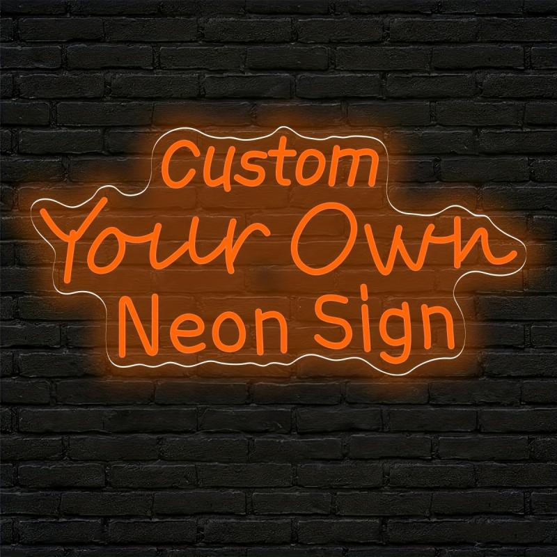 Personalized Custom Text LED Neon Light, USB Powered