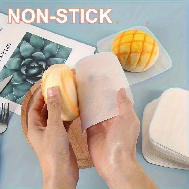 100 sheets 3 9x3 9inch square paper suitable for separating bbq food and candy packaging or as baking and candy wrapping paper Product details 2