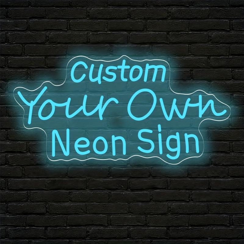 Personalized Custom Text LED Neon Light, USB Powered