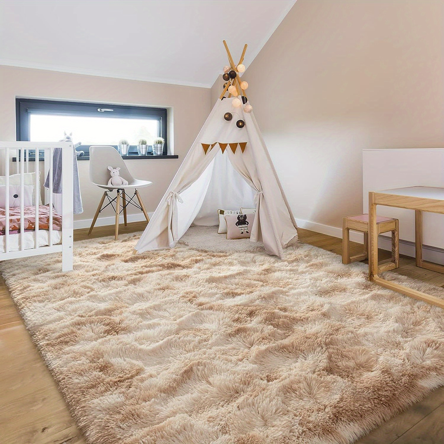 Image of 160*200cm/62.99*78.74in Carpet For Living Room, Plush Rug, Bed Room Floor Fluffy Mats, Anti-slip Home Decor Rugs, Soft Velvet Carpets, Room Blanket(a Of Colors )