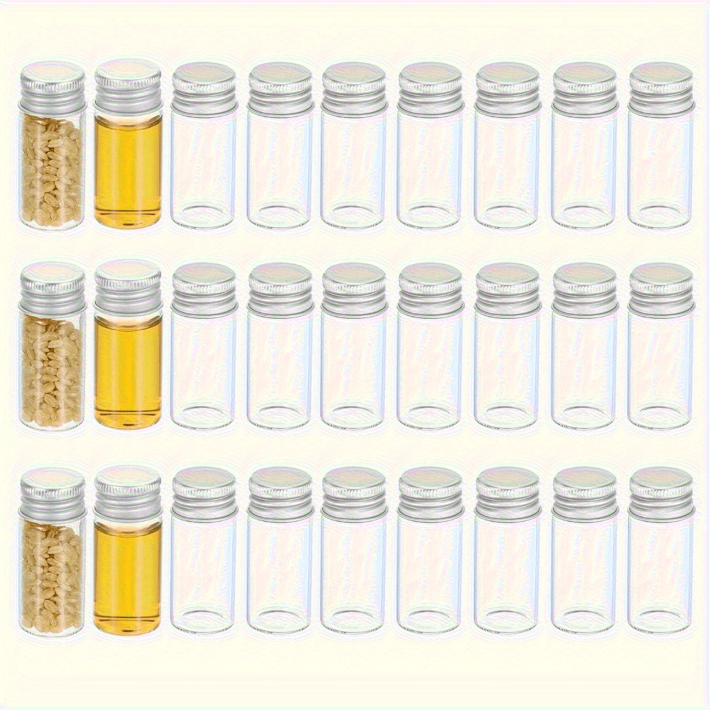 8ml Sample Vials JJKMALL- 50Pcs Clear Sample Glass Bottles Mini 1ml 1 ...