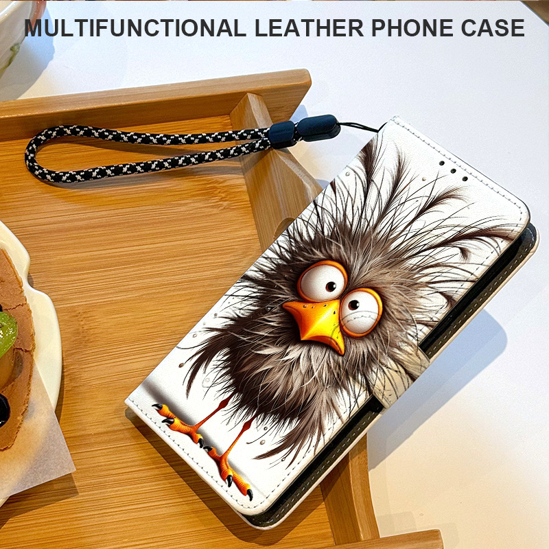 TEMU Phone Case - Fun Bird Pattern Wallet Phone Case, Compatible With Galaxy S20/ S20 Fe/ S20 Fe 5g/ S20 Lite/ S20+/ S20 Ultra/ S20fe 2022/ S21 5g/