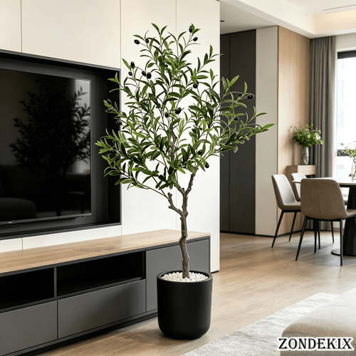 item picture 2pcs realistic artificial olive tree with detachable branches green leaves suitable for home office terrace decor plastic olive tree for decoration suitable for housewarming christmas easter thanksgiving no pot included