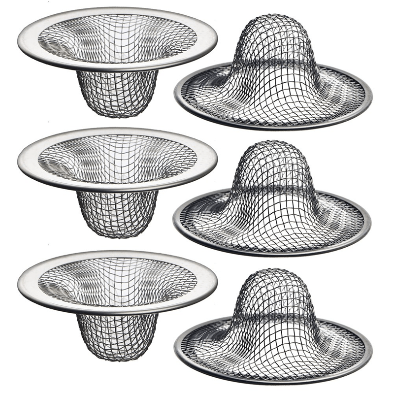 TEMU Solomoni 6 Pack- 2.125inch Top/ 1inch Basket- Mesh Sink Drain Strainer Hair Bathroom Sink, Utility, , Laundry