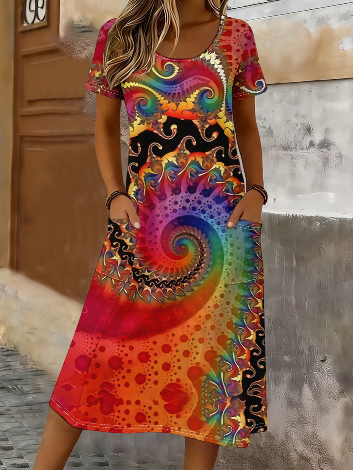 womens casual dresses with pockets sold on Temu United States