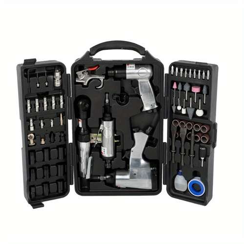 Performance Tool M546 Pneumatic Oscillating Multi-Tool - Air Powered Cutter, Scraper, Sander Kit